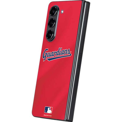 MLB Cleveland Guardians Alternate Road Jersey Galaxy Z Fold5 5G Skin